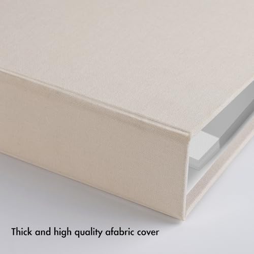 1DOT2 12x12 Inch 3 Ring DIY Scrapbook Photo Album, Beige - Image 2