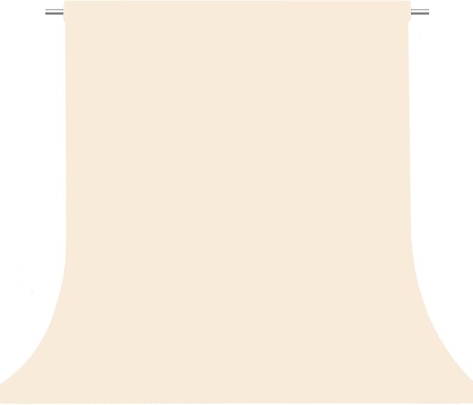 Cream Photography Backdrop for Photoshoot, Fabric 10x10ft | Versatile Studio Photo Backgrounds, Non Reflective, Easy to Use, for Portraits, Product, Party, Video Creation by TERSUM