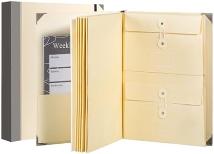 The Life Book Document Organizer - Binder for Important Documents, in Case i Die Binder, End of Life Organizer Paper File Folio Organizer with Labele, Thickened Version Document Organizer (Khaki) by Unknown
