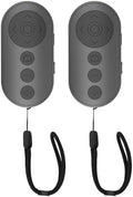 Remote Control for TikTok,Wireless Remote Camera Control Shutter with Zoom for iPhone, Front Rear Camera Switch,Page Turner for E-Book APP, Phone Remote, Scrolling Ring for TIK Tok (Black/Black) by Aistraunix