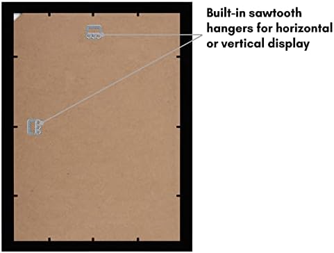 Americanflat 11x15 Picture Frame with Shatter-Resistant Glass - Signature Collection - Gallery-Style Frames Made of Engineered Wood - Photo Frame for Wall Display - Black - Image 5