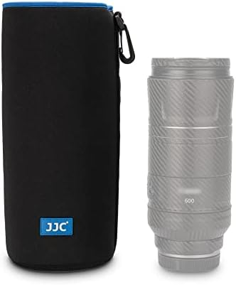 JJC Neoprene Camera Lens Pouch Case, Drawstring Bag for Lens up to 3.9x11" by JJC