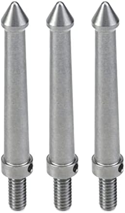 3 Pcs 1/4 Inch Stainless Steel Tripod Spike Mount Adapter (80mm) - Image 5