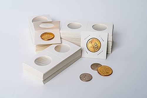 Boen 31.5mm Coin Flips 300Pcs 2x2 Cardboard Holders for Half Dollar - Image 6