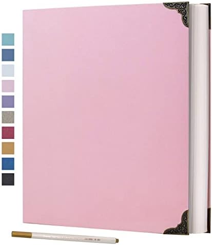 Vienrose 3-Ring Self-Adhesive Photo Album 9x10.6 In, 40 Pages, Pink by Vienrose