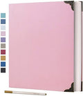 Vienrose 3-Ring Self-Adhesive Photo Album 9x10.6 In, 40 Pages, Pink by Vienrose