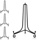 Artliving Plate Stands for Display, 12 Inch Black Iron Easel Plate Display Photo Holder Stand, Displays Picture Frames, Decorative Plates, Tablets and Art (4 pack) by Artliving