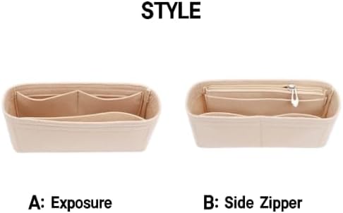 Bag Organizer for Gucci Small Camera Bag(24L x 13H x 7D cm) (Pink, Style B: Side Zipper) - Image 2