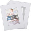 Somime 8x10 Precut Picture Mats,White 8x10 Picture Mats for 5x7 Photo by SOMIME