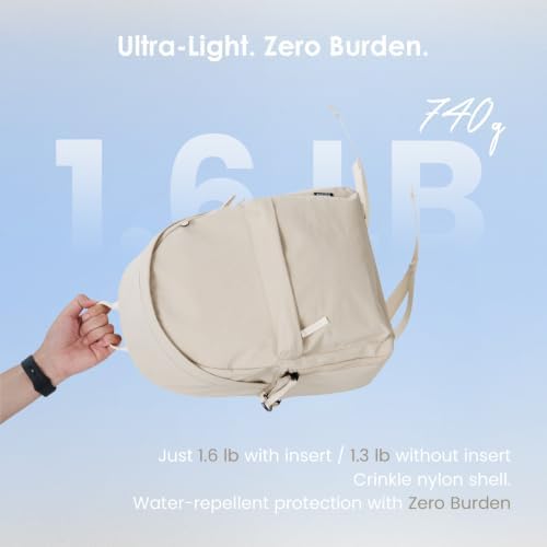 TARION Casual Camera Backpack 15L Urban Photography Bag, Once LT15, Beige - Image 3