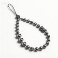 Phone Charm Beaded Strap Cute Cell Phone Wrist Straps String Accessories Hand Aesthetic Lanyard Wristlet Chain for iPhone 17 Pro Camera Case AirPods Bags Keychains Women Girls Gray Pearl by Casecond