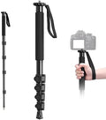 ULANZI TB12 Camera Monopod, 61" Aluminum Photography Monopod with 5-Section Height, Lightweight & Portable Camera Accessories, for Cameras Canon, Nikon & Sony Mirrorless & DSLR, Easy to Carry by ulanzi