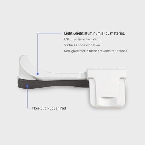 Haoge THB-M24S Metal Hot Shoe Thumb Up Rest Hand Grip for Leica M Typ240 M240, M-P Typ 240 M240P, M Typ262 M262, M-D Typ 262 Camera Silver - Image 5