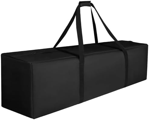 Sports Duffle Bag - Extra Large Travel Duffel Luggage Bag with Upgrade Zipper, Sturdy & Water Resistant, Black (Black 47inch) by COOLBEBE