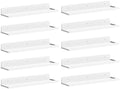 Lifewit Acrylic Floating Shelves for Wall 14" White, 10 Pack by Lifewit