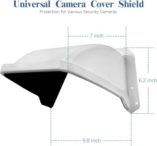 Universal Security Camera Cover Shield Sun Rain, Waterproof Protective Roof - Image 2