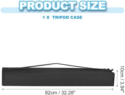PATIKIL 32.28"x3.94" Tripod Carrying Case, 1Pack Oxford Cloth Padded Tripod Bag with Handles for Light Stands Tripod Photography Accessories, Black - Image 2
