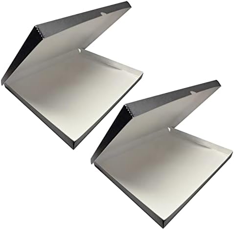 Lineco Clamshell Archival Storage Box, 11.5x14.5x1.75 Inch, Gray, Pack of 2 by Lineco