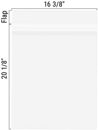 Golden State Art 16x20 Inch Crystal Sealed Clear Plastic Sleeves,100 Pack - Image 2