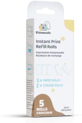kiimento Instant Print Kids Camera Original BPA-Free BPS-Free Thermal Printing Paper Roll Refill Set 57mm 2 1/4 Inch Width up to 300 Prints - Camera not Included - Image 3