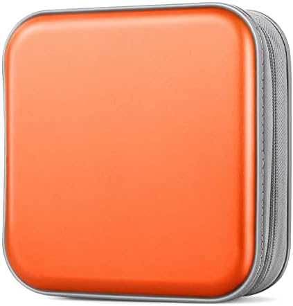 48‑Capacity Hard Plastic CD/DVD Binder for Car, Home & Travel by Bivisen