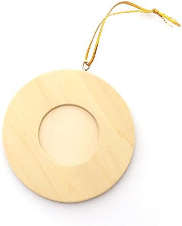 LWR CRAFTS Wooden Mini Round Photo Frame Pack of 12 by LWR+CRAFTS