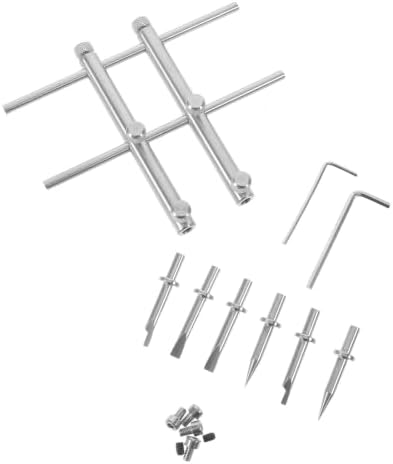 Camera Lens Spanner Wrench Repair Tool Kit for DSLR and Large Format Cameras Stainless Steel Construction and Humanized Handle for Precise Lens Installation and Retaining Ring by GOOHOCHY
