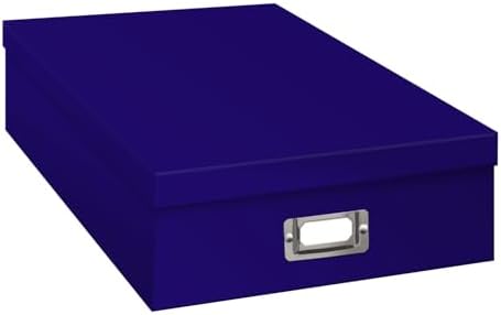 Pioneer Jumbo Scrapbook Storage Box, Bright Blue, 14.75 Inch x 13 Inch x 3.75 Inch by PioneerPhotoAlbums