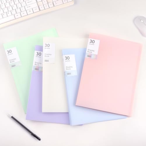 Tamaki Binder with Plastic Sleeves for A4 Size, 30 Pocket, 1 Pack, Pink - Image 7