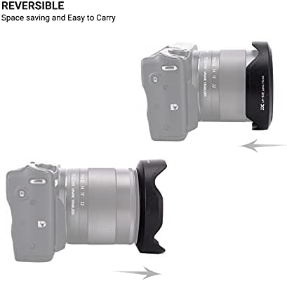 Lens Hood for Canon EF-M 11-22mm F4-5.6 is STM Lens, Reversible Lens Shade on EOS M6 Mark II M200 M100 M50, Replace Canon EW-60E Lens Hood - Image 3