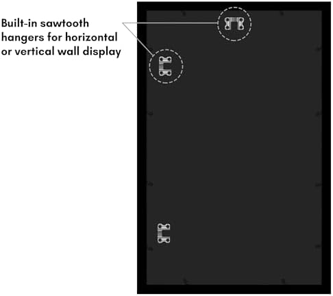 Americanflat 14x22 Poster Frame - Engineered Wood - Black - Image 6