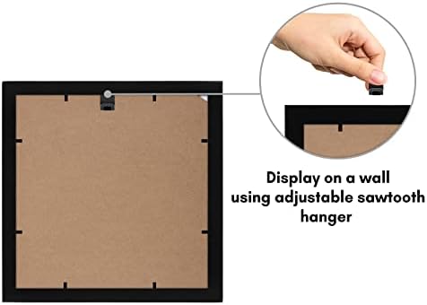 Americanflat 4x4 Collage Picture Frame - Fits 4 - Engineered Wood - Black - Image 5