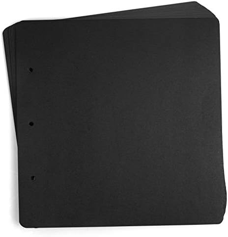 10 Sheets Double Sided 9.84 x 10.24 inch Refill Pages - Acid Free Additional Thick Craft Paper Cardboard for All Series ADVcer 10x10 Three-Ring Loose-Leaf Binder Photo Album Scrapbook (Black) by ADVcer