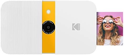Zink Kodak Smile Instant Print Digital Camera (White/Yellow) Photo Frames Bundle with Soft Case - Image 2