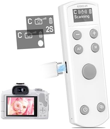 Remote Control for Canon Camera,Rechargeable Wireless Shutter Release by AODELAN