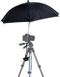 Tripod Umbrella with 360° Clamp, All-Weather Studio & Outdoor Photography, Filming, Observation (Black) by EnouTech