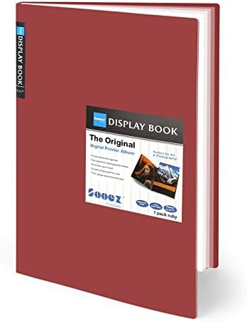 Sooez Art Portfolios 11x17", Portfolio Folder with 30 Pockets & Black Inner by Sooez