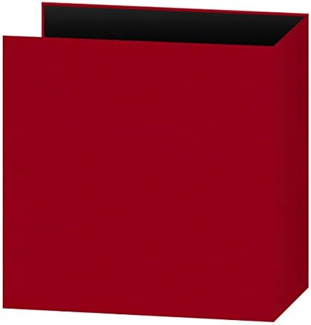 8.5x11 Fabric Frame 3-Ring Binder Scrapbook, Apple Red - Image 2