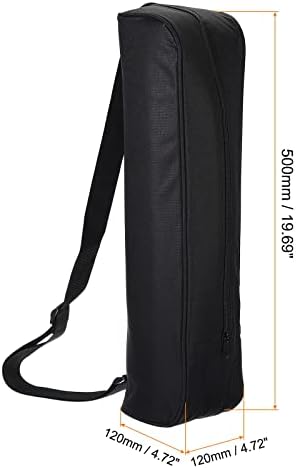 PATIKIL 20" x 5" x 5" Long Tripod Carrying Case Bag, Nylon Padded Carry Bag with Shoulder Strap for Camera Tripods Monopod Light Stand Microphone, Black - Image 2