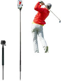 Golf Monopod Selfie Stick, 52" Adjustable Height Golf Phone Stand for Recording Swings, Golf Swing Analyzer Phone Holder for Training Aid, Easy to Install, Compatible with Smartphone & Action Camera by YKI
