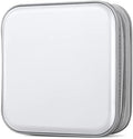 CD/DVD Case Wallet, 48 Capacity, White, Plastic + PP Film + Non-Woven Fabric, Lightweight, Portable by Bivisen