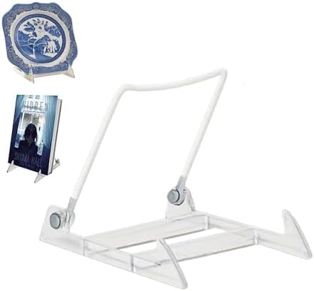 KINGDOM SOLUTIONS - 4.75" White Acrylic Display Stand Made in USA - 36 Pack by KINGDOMSOLUTIONS