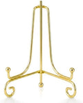 Artliving Plate Stands for Display, 7 Inch Decorative Plate Holder, Metal Picture Stand for Table, Small Easels for Display Card, Photo, and PSA Slab - Ideal for Party and Wedding (Gold, 2 Pack) by Artliving