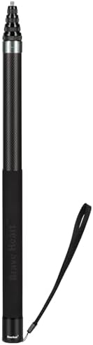 17-118"/3.0m Carbon Fiber Invisible Selfie Stick 9.8ft Extended Super Long Pole for Insta360 X5/X4 Insta 360 X3 ONE X2, ONE R, ONE X, ONE GO 3S 3 2 Gopro Max Action Camera Accessories by SALYMECONY