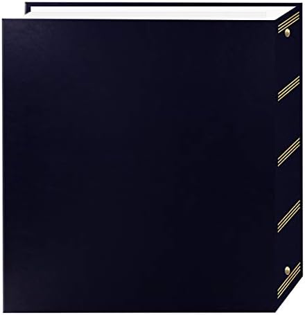Pioneer Photo Albums TR-100/NB TR-100 Navy Blue Magnetic 3-Ring Photo Album 100 Page - Image 2