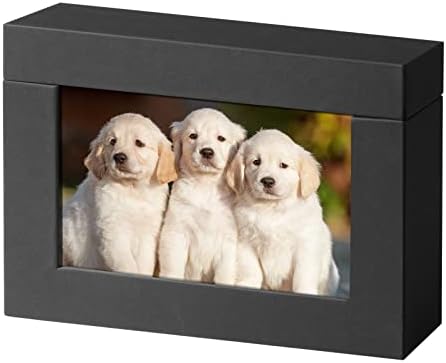 Photo Storage Box 5x7, Picture Frame Boxes For Baby Photos, Photo Display Box For Couple Photos, Photo Gift Box(black) by Aiuonenian