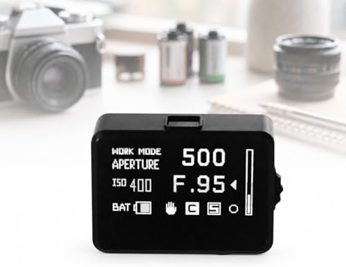 TsoLay Light Meter for Film Camera, Camera Hot Shoe Light Meter with Full-Screen Display, 30° Metering Angle, Adjustable ISO Aperture and Shutter Speed, Long Standby, for Beginner, Photographer by Unknown