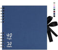 Vienrose 8x8 Scrapbook Album Photo DIY Navy Thick Kraft 40 Pages by Vienrose