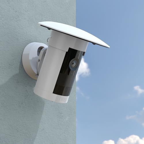 Outdoor Camera Sun Rain Shade Shield Cover Compatible with R-ing Outdoor Cam Plus Camera (White) by Koroao