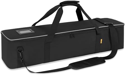 Multifunctional Tripod Bag 32 X 7 X 7 Inches / 81 X 18 X 18 cm Heavy Duty Tripod Carrying Case with Handle for Lights, Speakers, Cameras, Booms, Microphone Stands, Black by ITHWIU